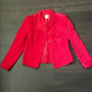 Halogen Vibrant Red Blazer